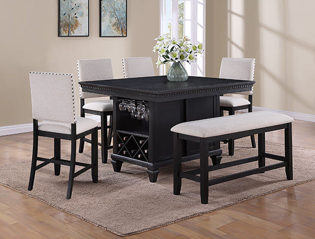 Regent Charcoal Counter Height Set