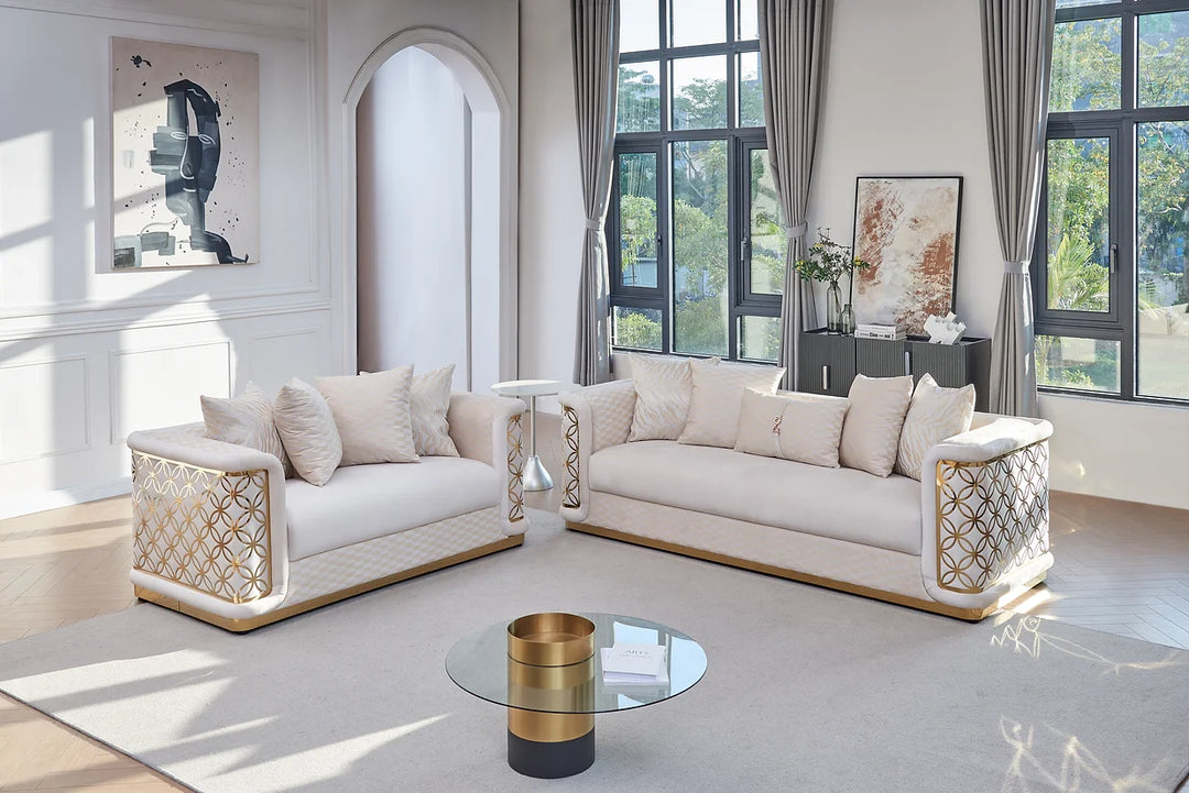 Riya Black Sofa Set
