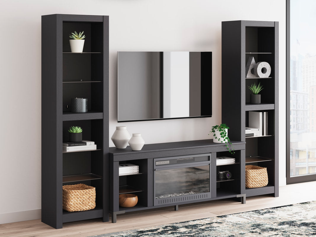 TV Stand 59" L w/Fireplace (LED Lights)