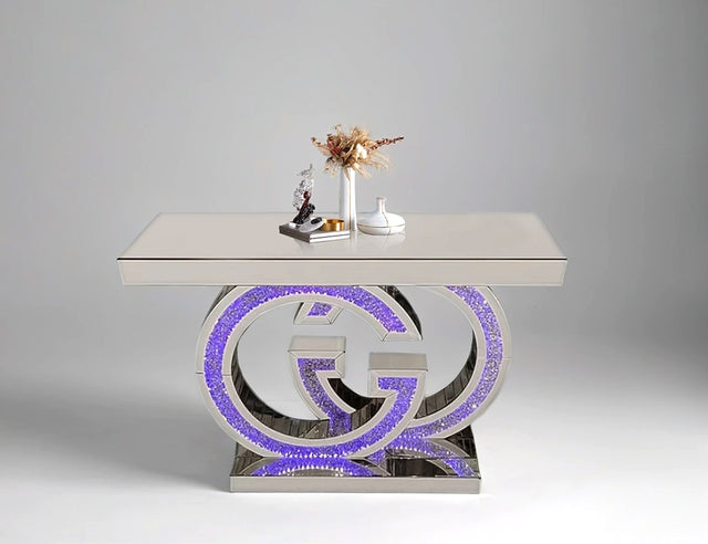 Multicolor LED Console Table