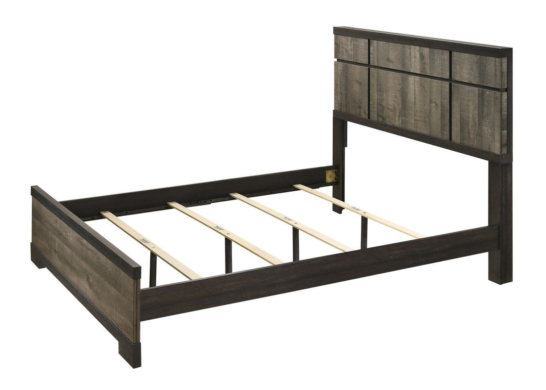 Remington Brown/Grey Finish Panel Bed