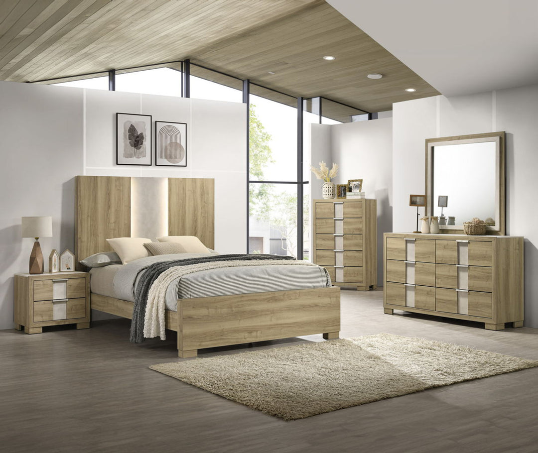 Rangley Diftwood Panel Bed .