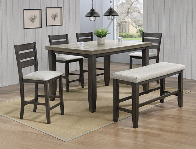 Bardstown Light Grey Counter Height Set