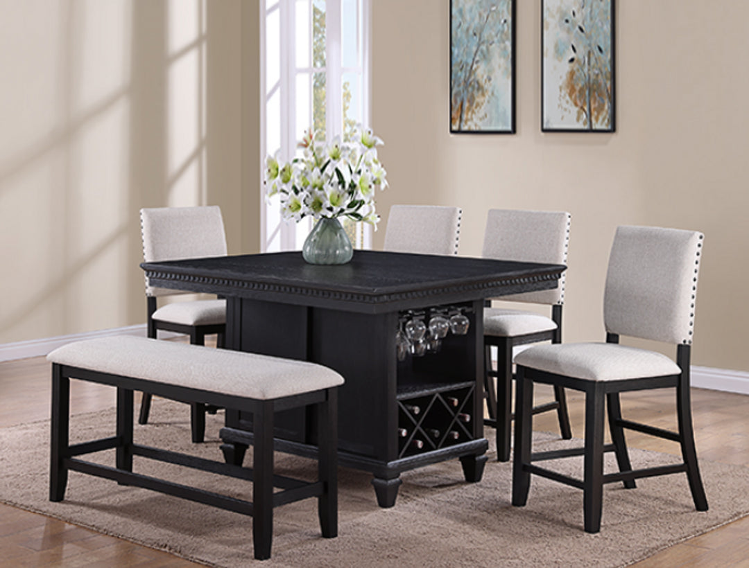 Regent Charcoal Counter Height Set