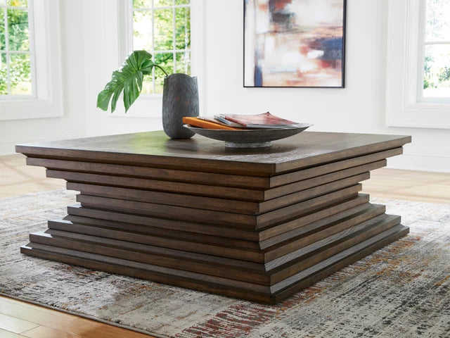Peppe Warm Brown Cocktail Table