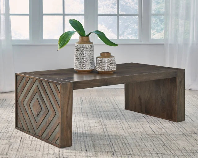 Amber Brown Cocktail Table