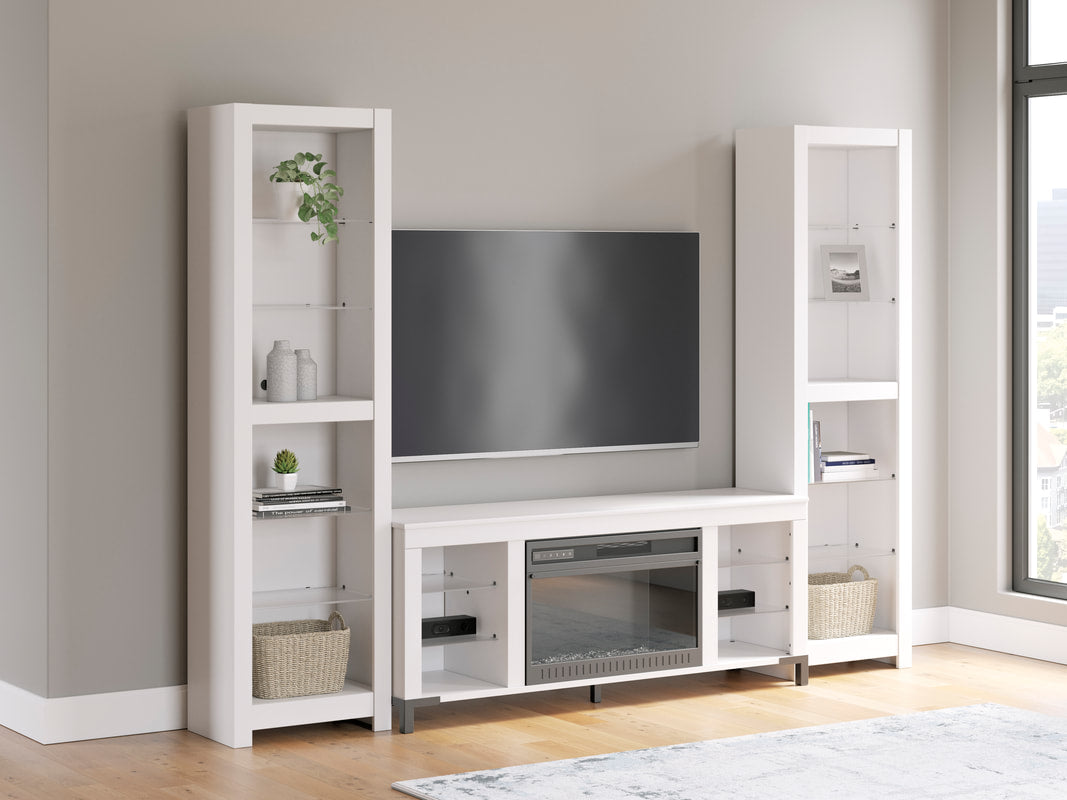 TV Stand 59" L w/Fireplace (LED Lights)