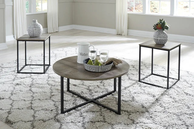 Two-Tone Occasional Table Set (Set of 3)