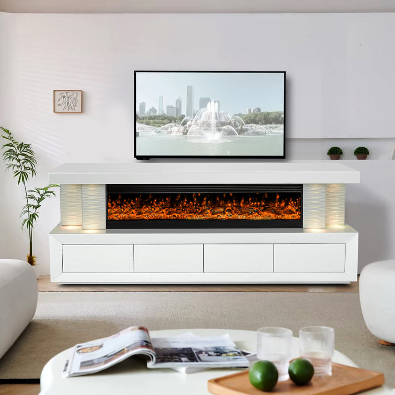 TV Stand W/Fireplace 71''