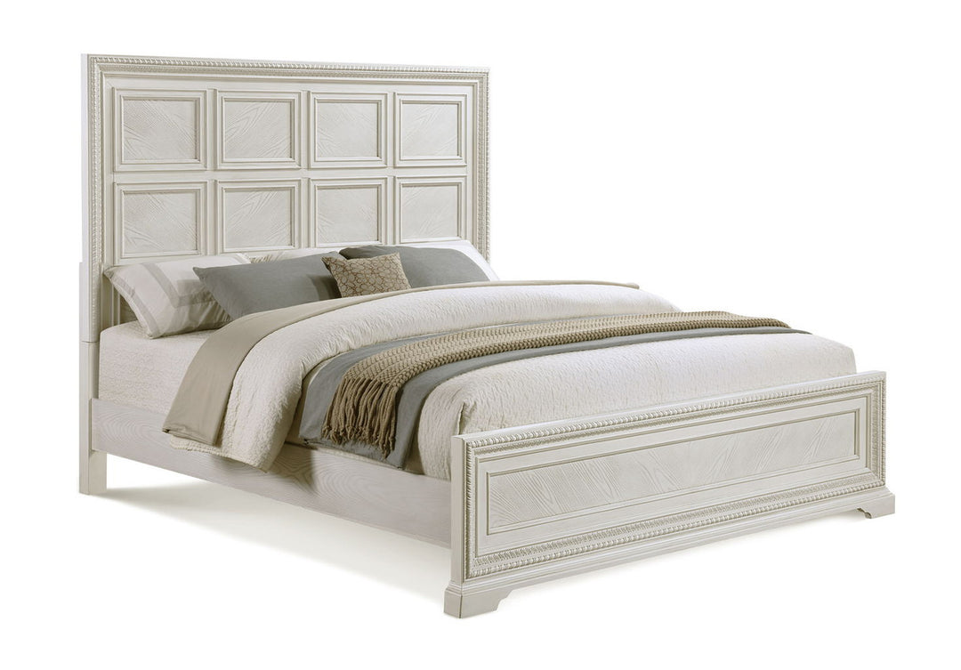 Alexandria Beige Panel Bed