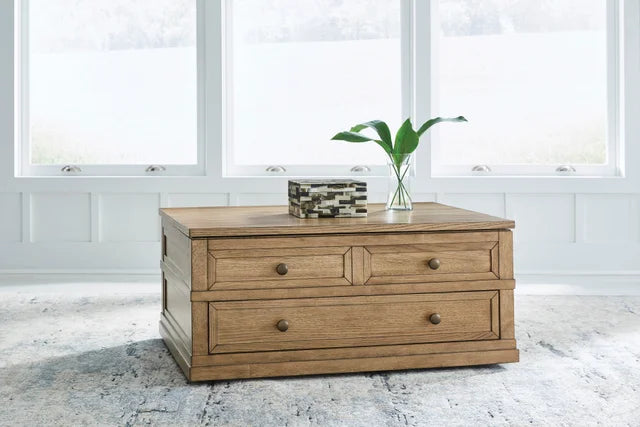 Tammy Light Brown Lift Top Cocktail Table