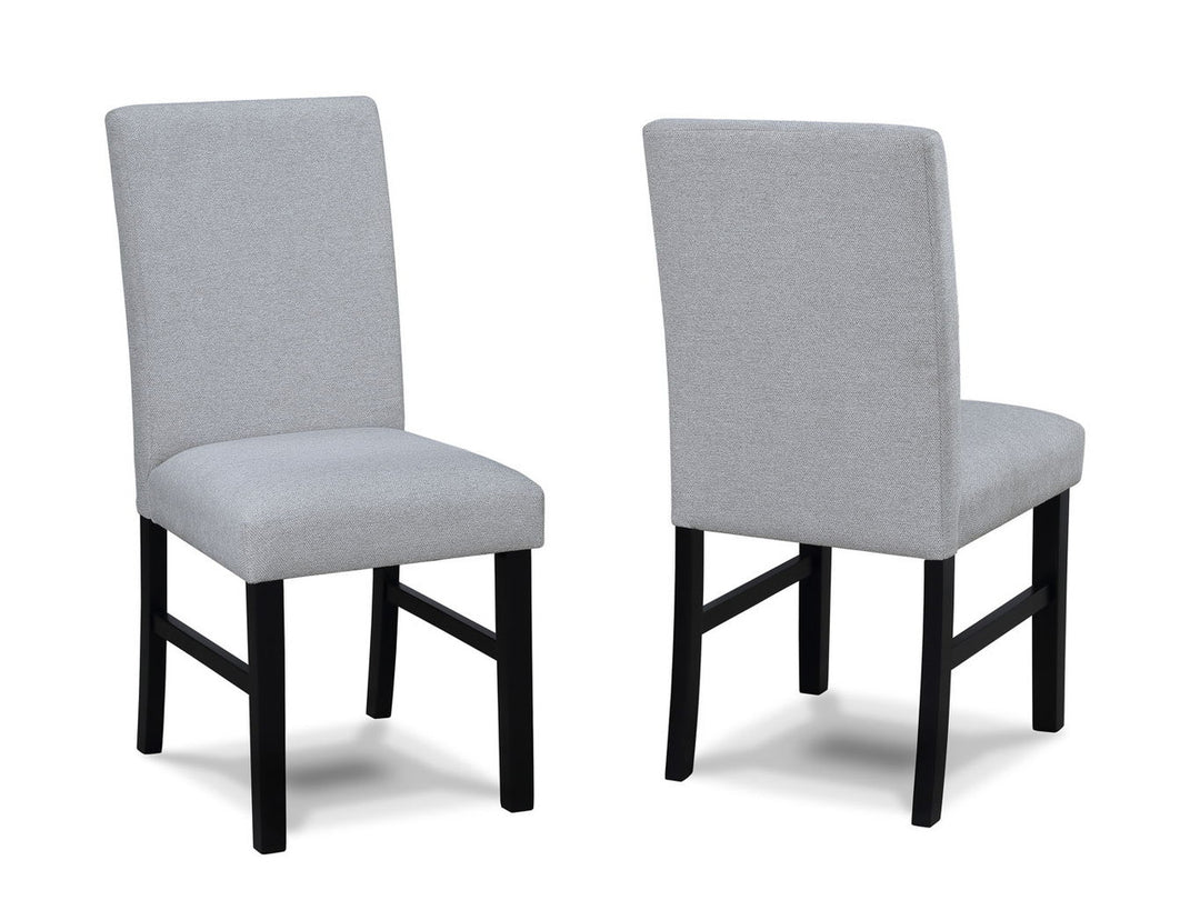 Isla White/Black Round Dining Set.
