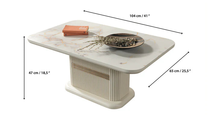 Santana Ivory Coffee Table