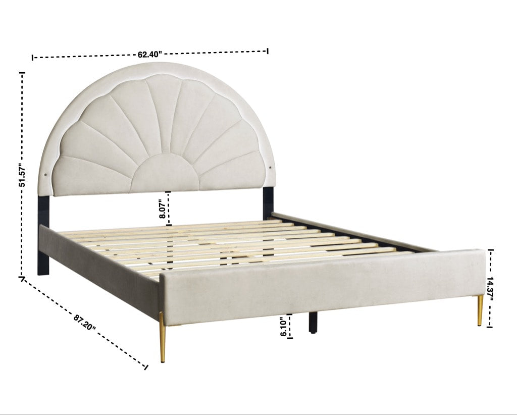 HH Flora Platform Bed (LED Light)