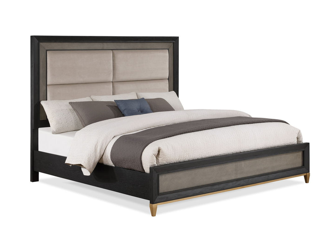 Payson Gray Panel Bed