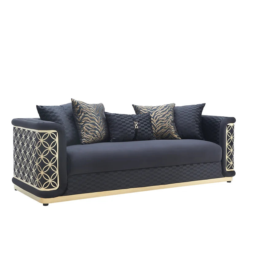 Riya Black Sofa Set