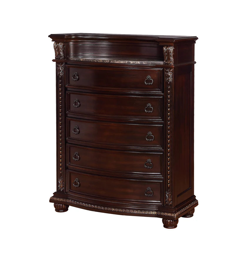 Stanley Brown Upholstered Sleigh Bedroom Set