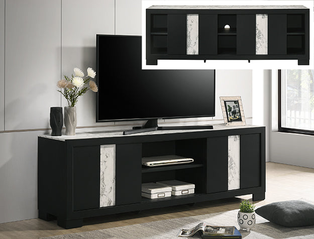Rangley Black TV Stand 72''.