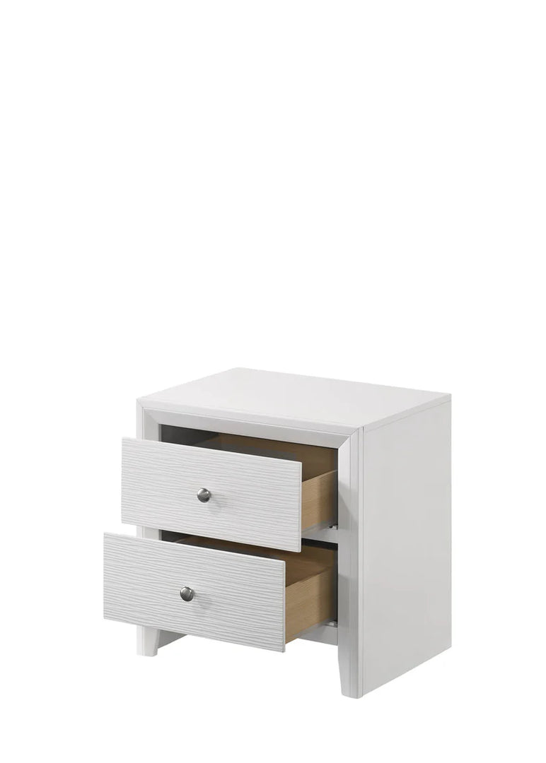 Denker Evan White Nightstand