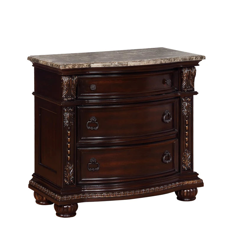 Stanley Brown Upholstered Sleigh Bedroom Set