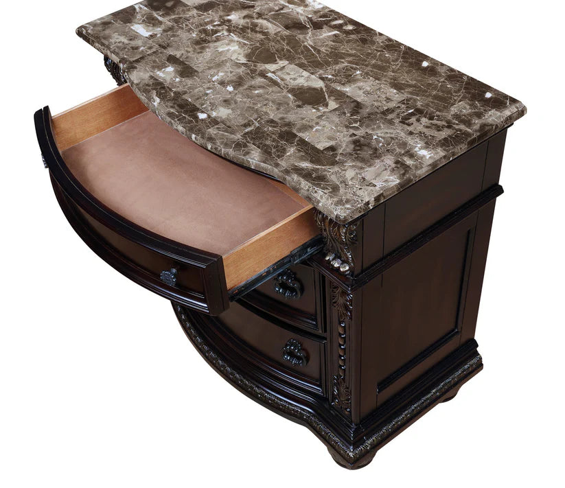 Stanley Brown Upholstered Sleigh Bedroom Set