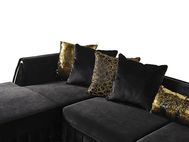 Sicilya Black Sectional