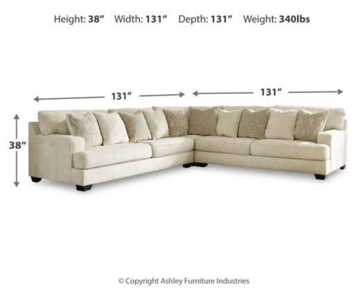 Ashley Rawcliffe Parchment Oversized Sectional