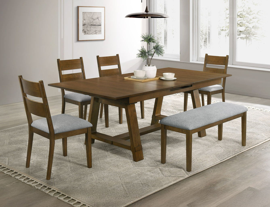 Everly Brown 6-Piece Dining Set