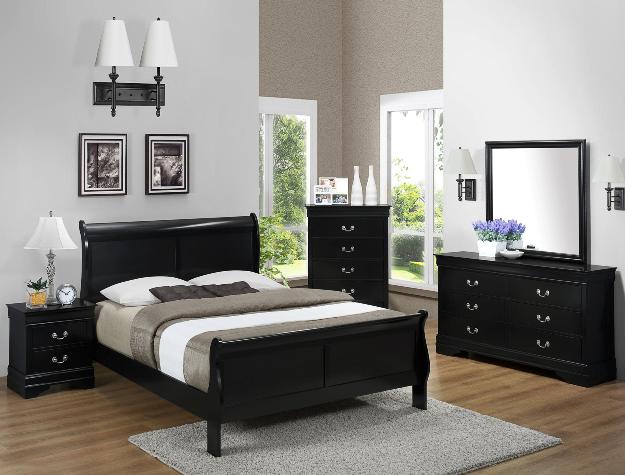 Louis Philip Sleigh Bedroom Set