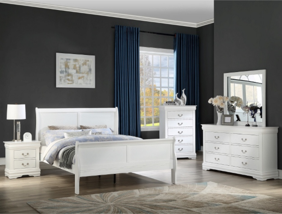 Louis Philip Sleigh Bedroom Set