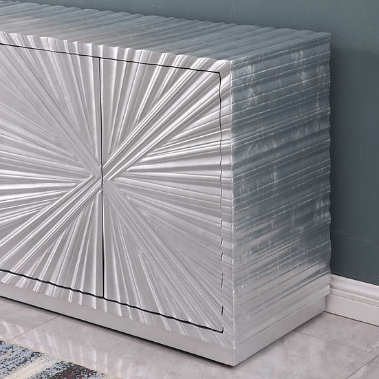 Selene Silver Leaf Console