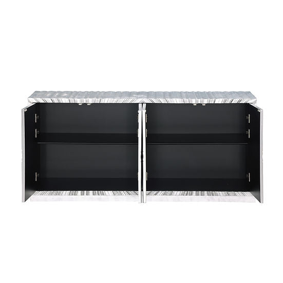 Selene Silver Leaf Console
