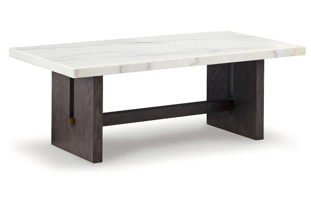 Marble White/Dark Brown 3-Pieces cocktail Set