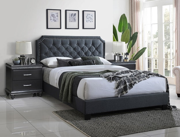 Danzy Gray Bed Frame