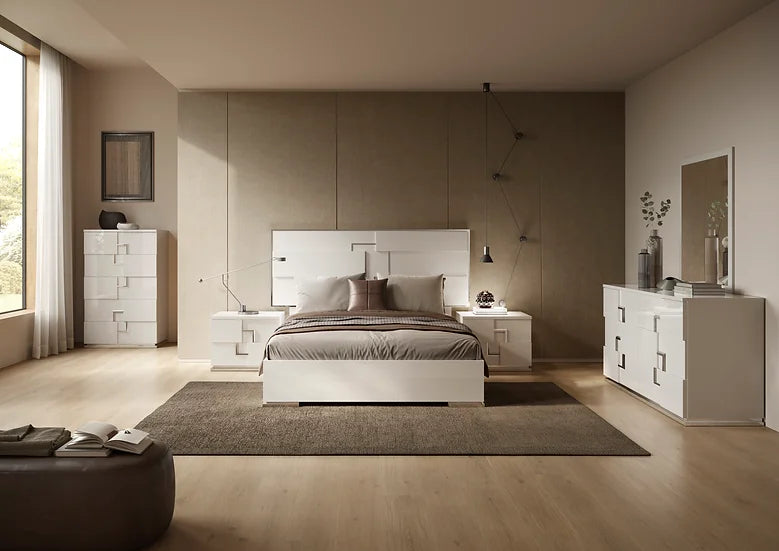 Infinity White Bedroom Set