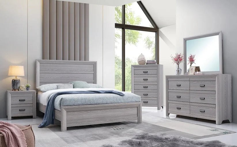 Adelaide Drift Wood Panel Bedroom Set