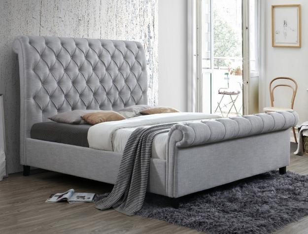 Kate Upholstered Sleigh Bed