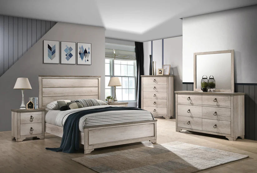 Patterson Driftwood Panel Bedroom Set