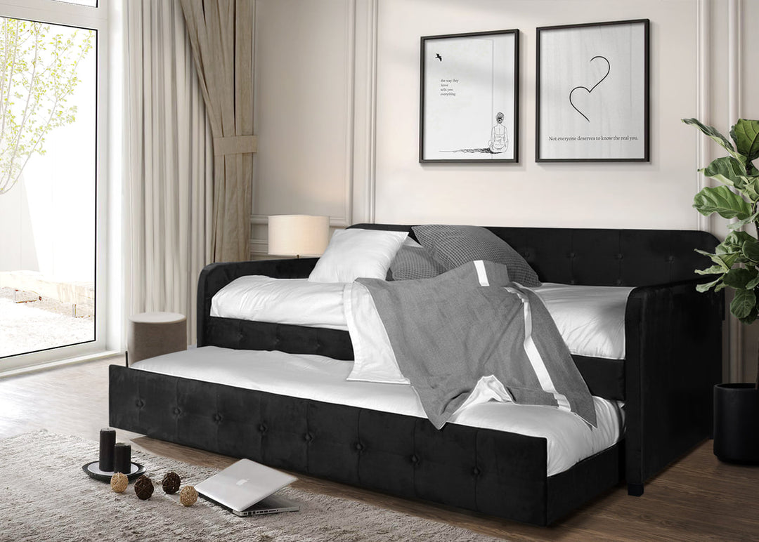 Chase Black Daybed with Trundle