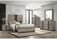 Rangley Grey LED Panel Bedroom Set