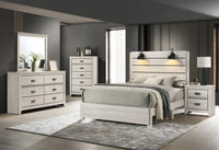 Carter White Platform Bedroom Set