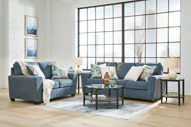 Cashton Blue Living Room Set