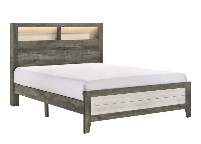 Rhett Rustik Grey Platform Bed