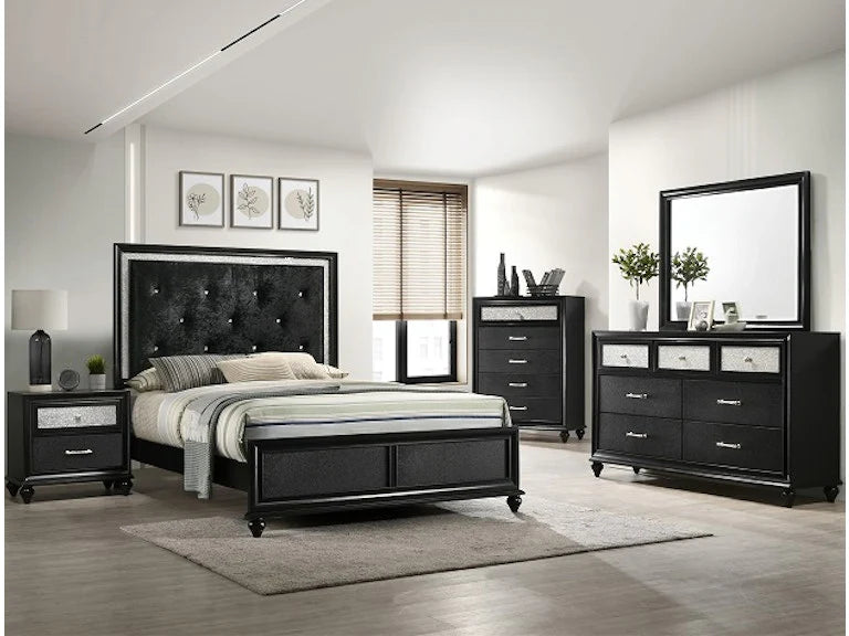 Lila Black Youth Bedroom Set