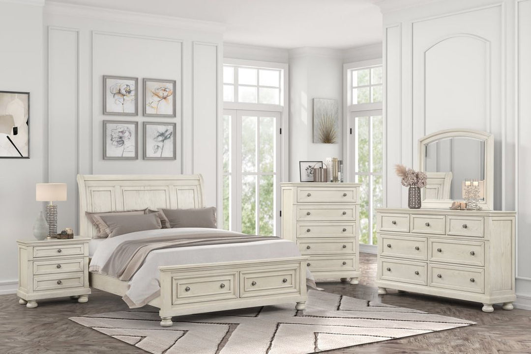 Magnolia  4-Piece Bedroom Set (Bed, Dresser, Mirror & Nightstand)