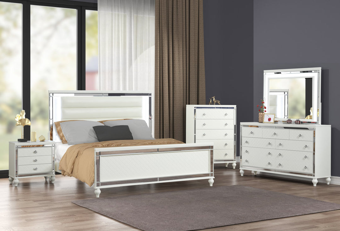 Stars White Bedroom Set