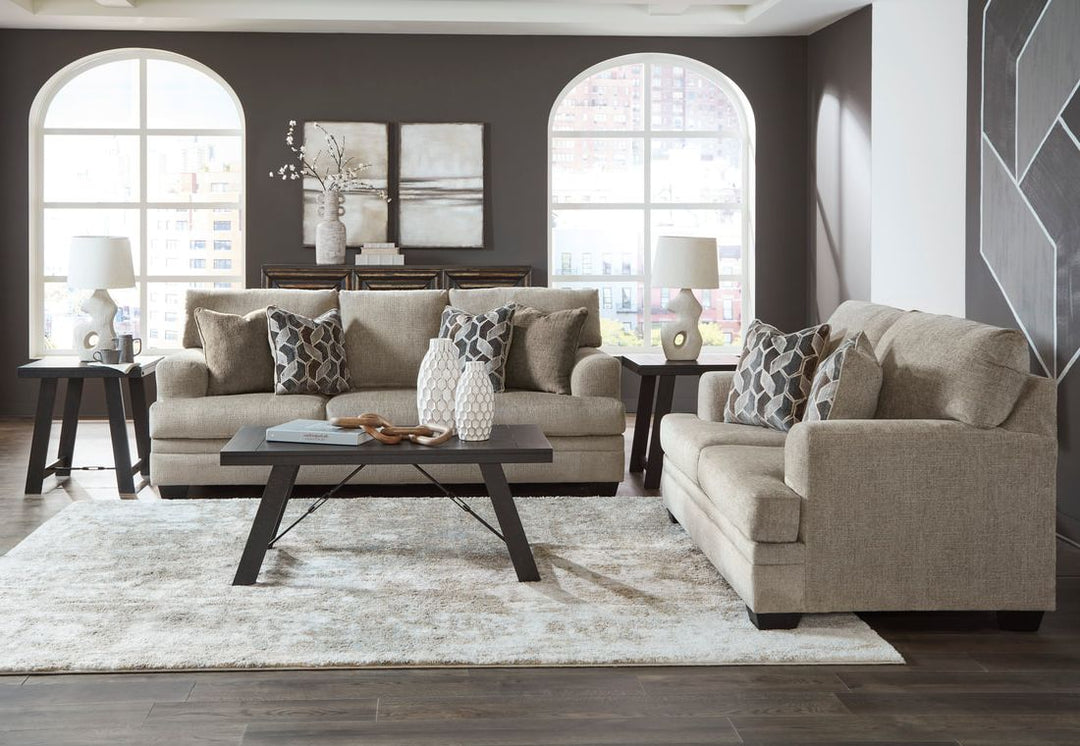 Stonemeade Taupe Sofa and Loveseat Set