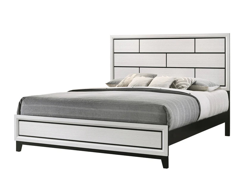 Akerson White Chalk Youth Panel Bed