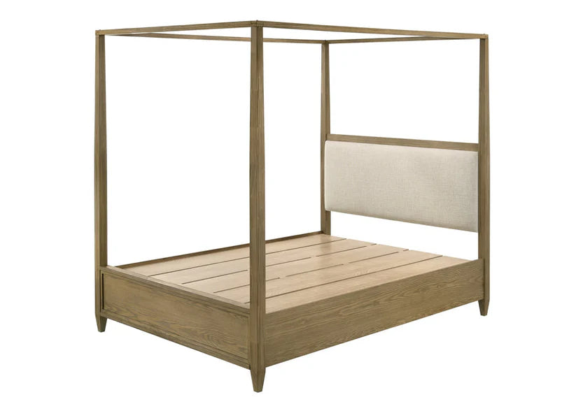 Sienna Rustic Natural Canopy Platform Bed