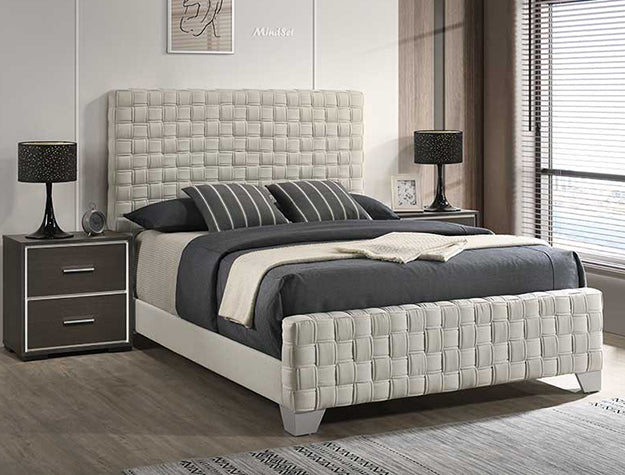 Ferin White Bed